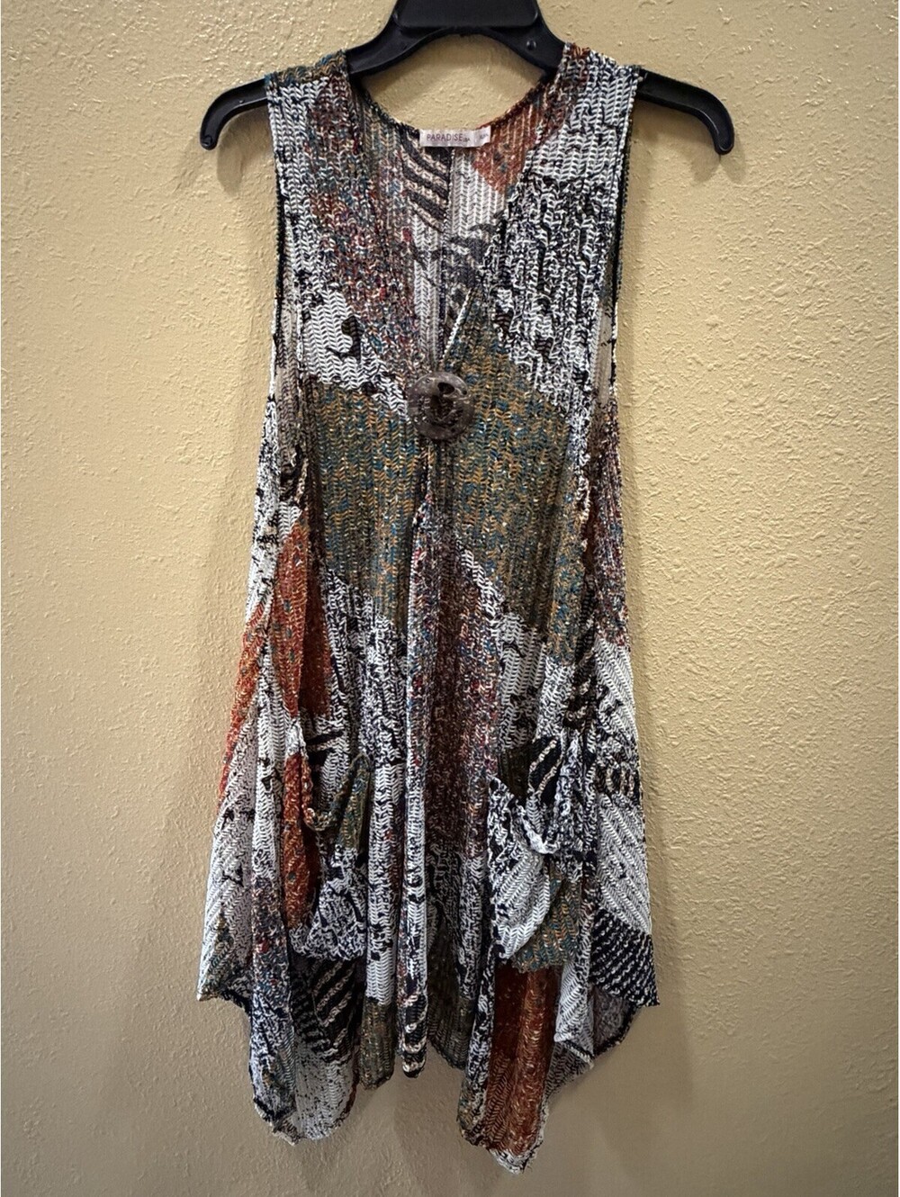 Paradise USA Womens Multi-Colored Tunic Top Size XL/XXL